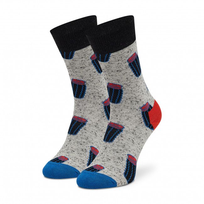 Calzini lunghi unisex HAPPY SOCKS - SNP01-9700 Grigio Multicolore