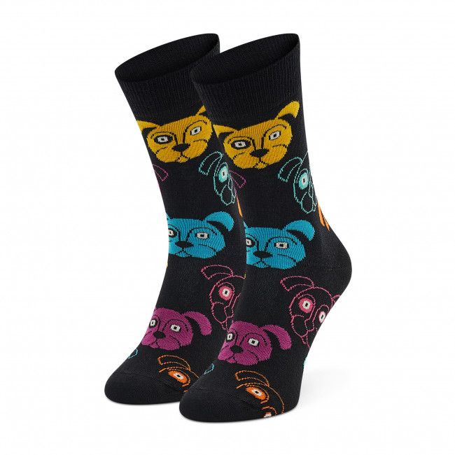 Calzini lunghi unisex HAPPY SOCKS - DOG01-9050 Nero