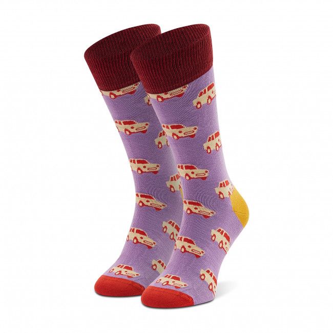 Calzini lunghi unisex HAPPY SOCKS - CAR01-5000 Viola