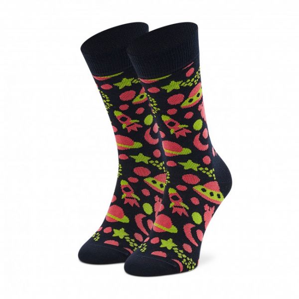 Calzini lunghi unisex HAPPY SOCKS - INS01-6500 Nero