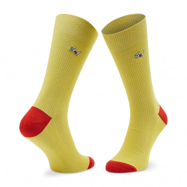 Calzini lunghi unisex HAPPY SOCKS - REGLA01-2000 Giallo