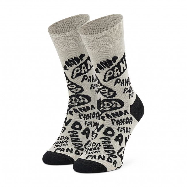 Calzini lunghi unisex HAPPY SOCKS - PAN01-1900 Bianco