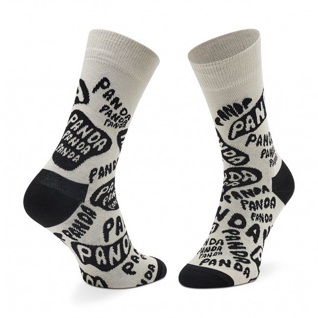 Calzini lunghi unisex HAPPY SOCKS - PAN01-1900 Bianco