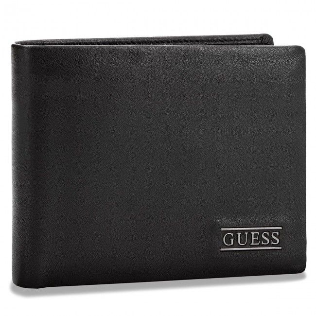 Portafoglio grande da uomo Guess - New Boston Billfold W/Coin Pkt SM2509 LEA20 BLA