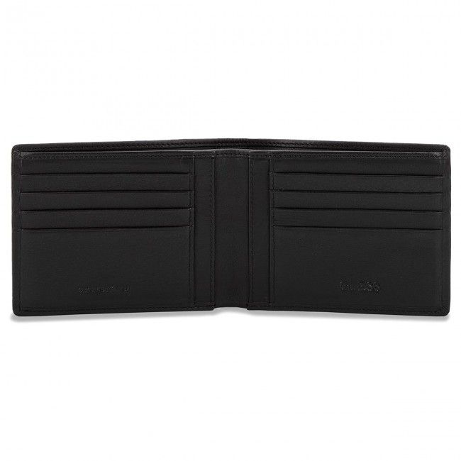 Portafoglio grande da uomo Guess - New Boston Flat Billfold SM2511 LEA27 BLA