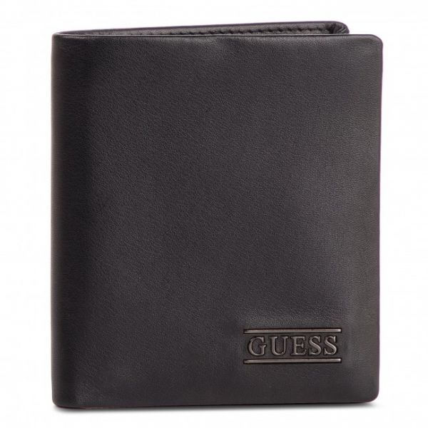 Portafoglio grande da uomo Guess - New Boston Sm Billfold W/C Pkt SM2513 LEA22 BLA