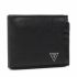 Portafoglio grande da uomo Guess - Certosa Bifold W Card Holder SMCRTS LEA68 BLA
