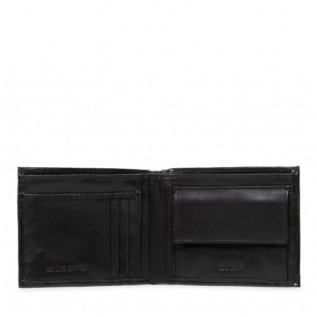 Portafoglio grande da uomo Guess - King Billfold W Coin Pocket SMKNGG LEA20 BLA