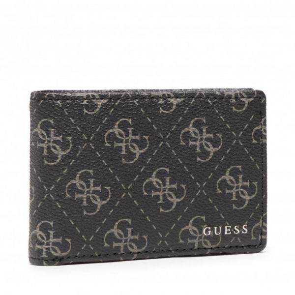 Portafoglio grande da uomo Guess - Vezzola 4 Card Case W Coin SMMONO LEA74 BLA