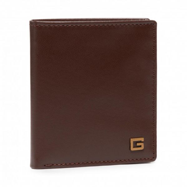 Portafoglio grande da uomo Guess - Zurigo Small Blfd W Cp SMZURI LEA22 DKB