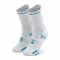 Calzini lunghi unisex COMPRESSPORT - Pro Racing V4.0 Run High XU00046B White/Fjord Blue 011