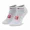 Calzini corti unisex Compressport - Pro Racing Socks V3.0 Run Low RSLV3-0000 White