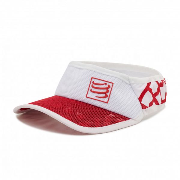 Visiera Compressport - Spiderweb Ultra Visor 18644 Red/White