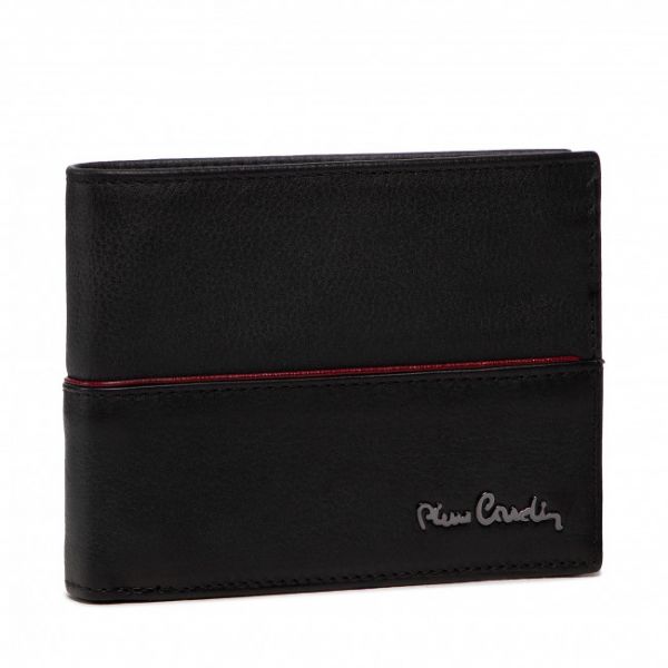 Portafoglio grande da uomo PIERRE CARDIN - TILAK38 325 Nero/Rosso