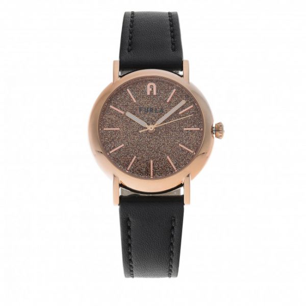 Orologio FURLA - Easy Shape WW00026-BX0228-0758S-1-008-20-CN-W Nero/Color Oro Orologio FURLA - Easy Shape WW00026-BX0228-0758S-1-008-20-CN-W Nero/Color Oro