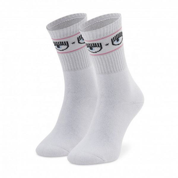 Calzini lunghi da donna Chiara Ferragni - 73SB0J02 Bright White 007