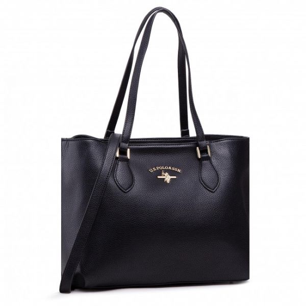 Borsetta U.S. POLO ASSN. - Stanford S Shoping BEUSS5177WVP000 Black Borsetta U.S. POLO ASSN. - Stanford S Shoping BEUSS5177WVP000 Black