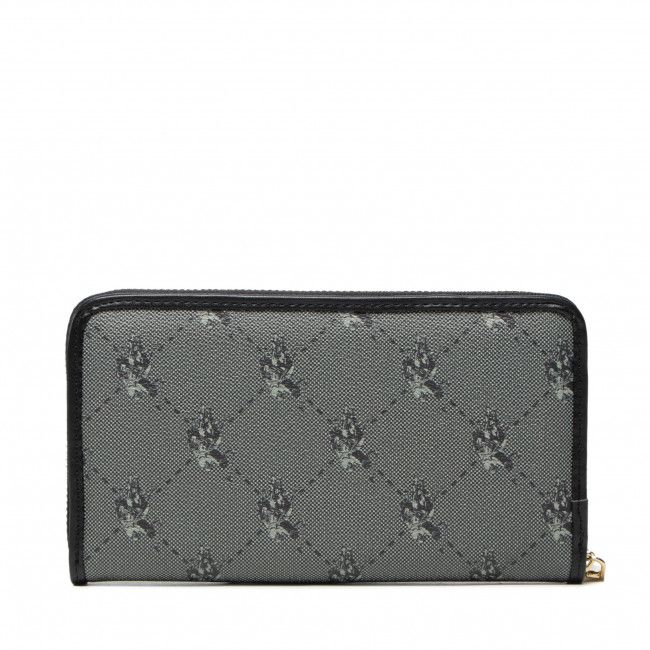 Portafoglio grande da donna U.S. Polo Assn. - Hampton L Zip Wallet Printed BIUHD4895WVG000 Black