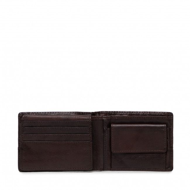 Portafoglio grande da uomo U.S. POLO ASSN. - Horiz. Wallet W WIUUY2259MHA500 Leather Brown