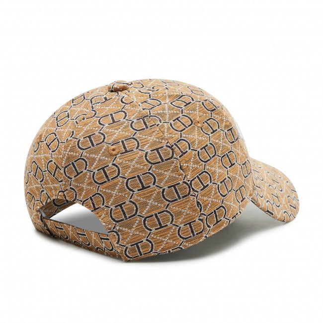 Cappellino TWINSET - 221TA4101 Logo All Over Camel