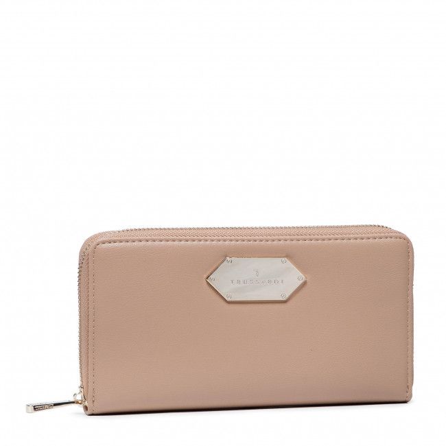 Portafoglio grande da donna TRUSSARDI - Peony Zip Around Lg 75W00326 W050