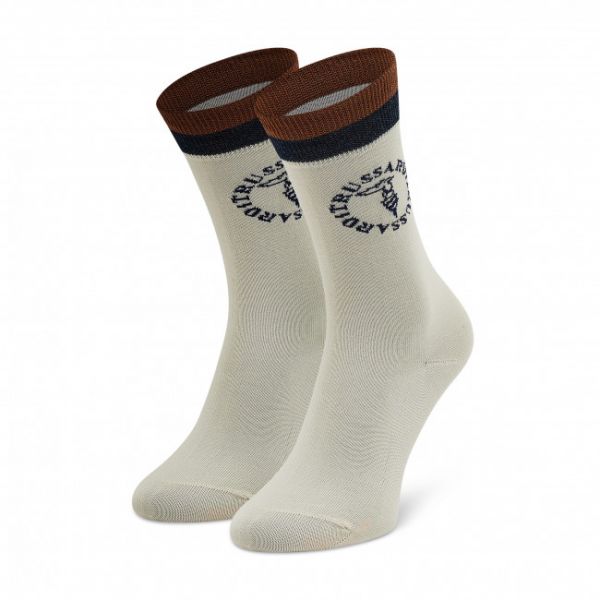 Calzini lunghi da donna TRUSSARDI - Crew Socks Logo Round 59Z00321 W891
