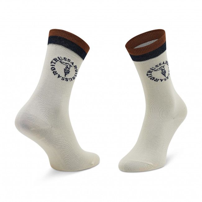 Calzini lunghi da donna TRUSSARDI - Crew Socks Logo Round 59Z00321 W891