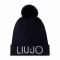 Berretto LIU JO - Cappello Maglia Pon TF2230 MA71M Nero Met. 04021
