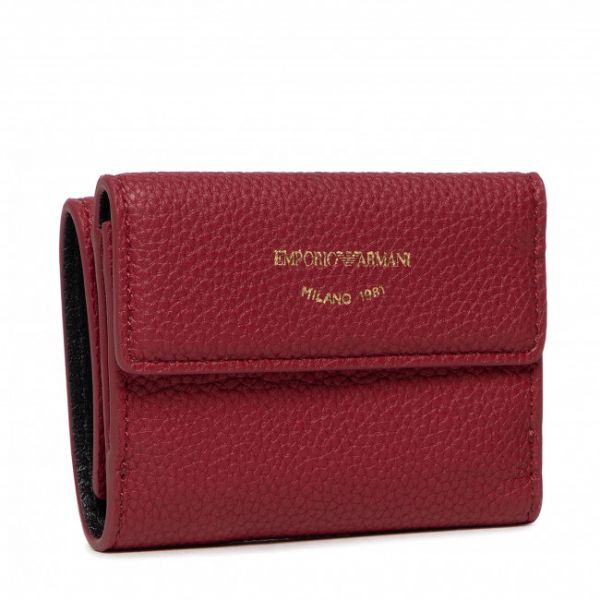 Portafoglio piccolo da donna Emporio Armani - Y3H215 YFW9B 80401 Wine