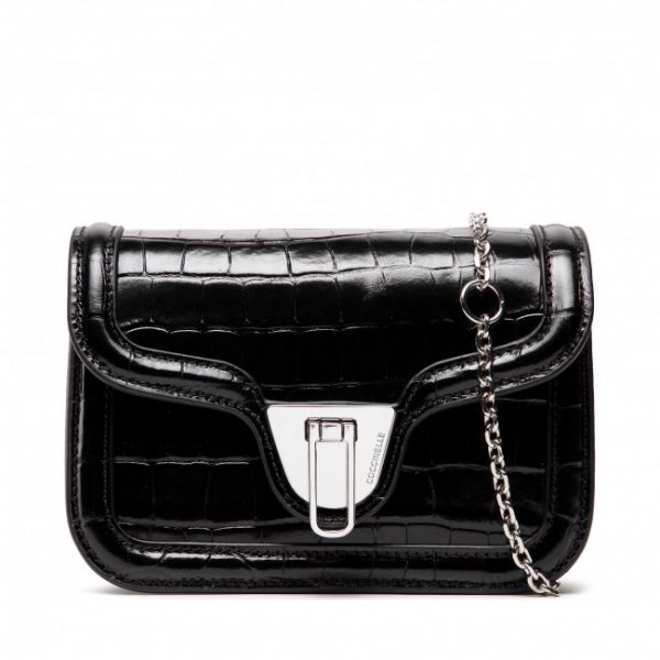 Borsetta Coccinelle - L3G Marvin Twist Croco Shiny E1 L3G 12 01 01 Noir 001 Borsetta Coccinelle - L3G Marvin Twist Croco Shiny E1 L3G 12 01 01 Noir 001