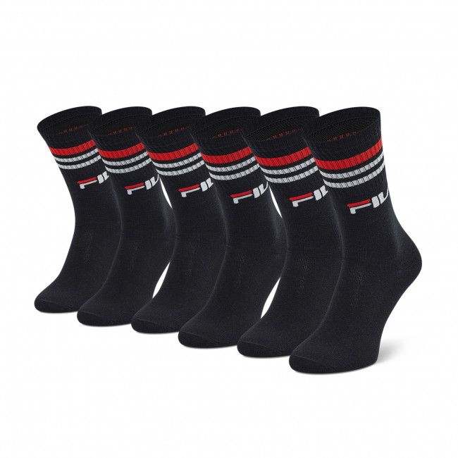 Set di 3 paia di calzini lunghi unisex Fila - Calze F9090 Black 200