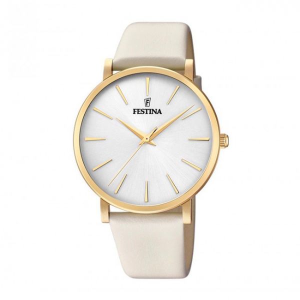 Orologio FESTINA - Boyfriend Collection 20372/1 Beige/Gold Orologio FESTINA - Boyfriend Collection 20372/1 Beige/Gold
