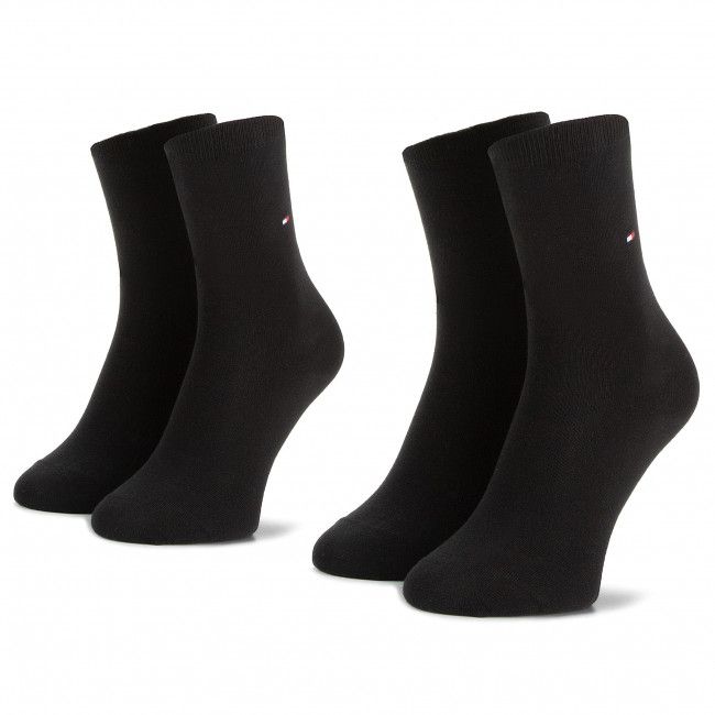 Set di 2 paia di calzini lunghi da donna Tommy Hilfiger - 371221 Black 200