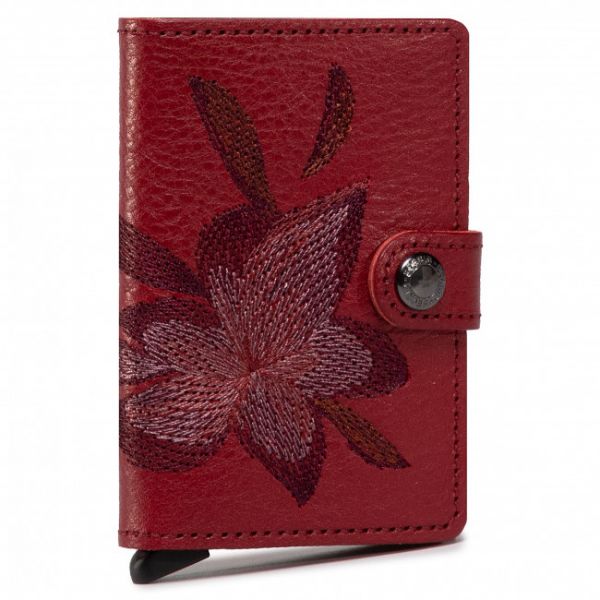 Portafoglio piccolo da donna Secrid - Miniwallet MSt Stitch Magnolia Rose 1
