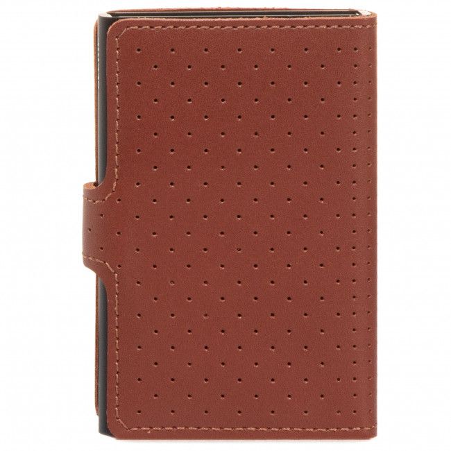 Portafoglio piccolo da uomo SECRID - Miniwallet Perforated MPF Cognac