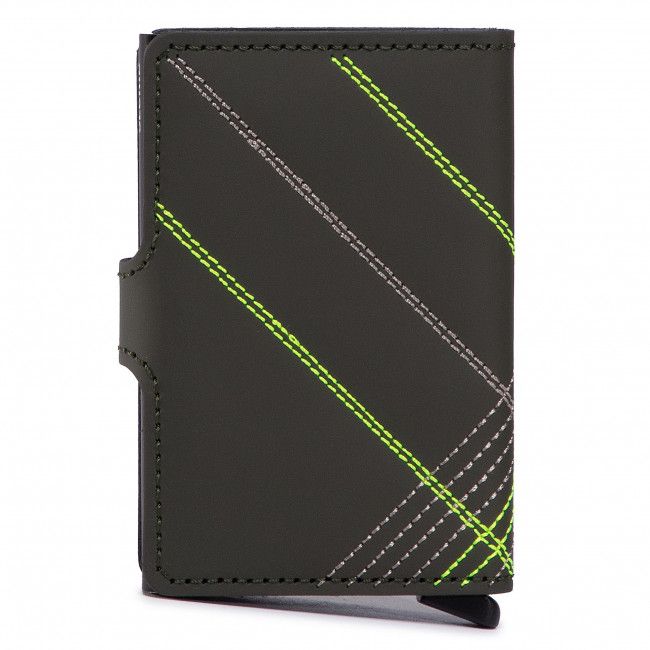 Portafoglio piccolo da uomo Secrid - Miniwallet MSt Stitch Linea Lime