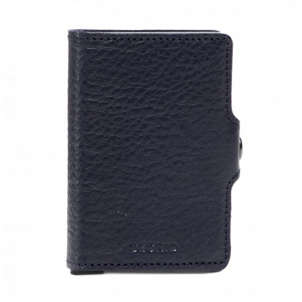 Portafoglio piccolo da uomo SECRID - Twinwallet TVG Navy/Silver