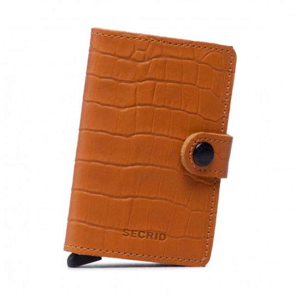 Portafoglio piccolo da uomo SECRID - Miniwallet MCL Ochre Brown