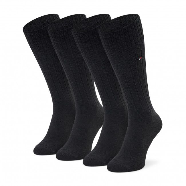 Set di 2 paia di calzini lunghi da uomo TOMMY HILFIGER - 352002001 Black 200