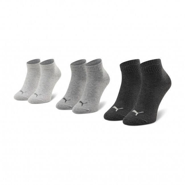 Set di 3 paia di calzini corti unisex PUMA - 271080001 Grigio