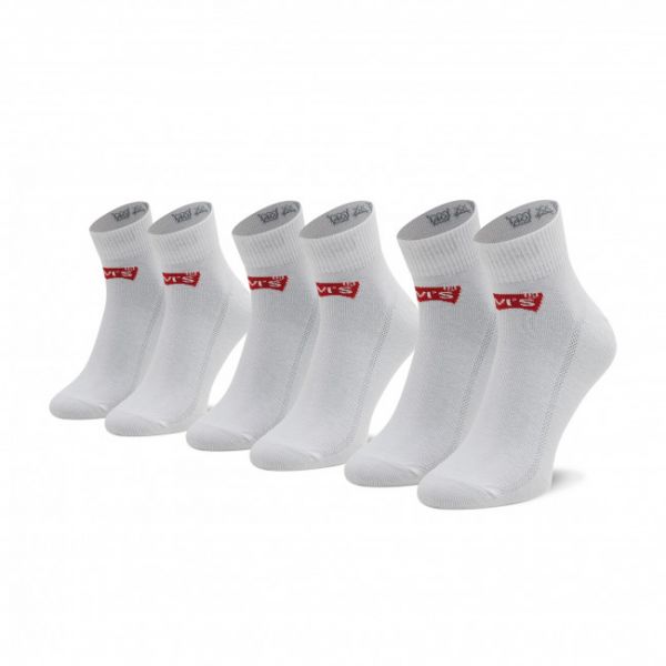 Set di 3 paia di calzini lunghi unisex Levi's® - 903051-001 White