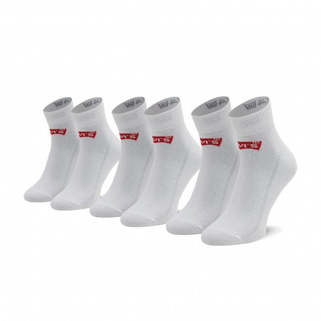 Set di 3 paia di calzini lunghi unisex Levi's® - 903051-001 White