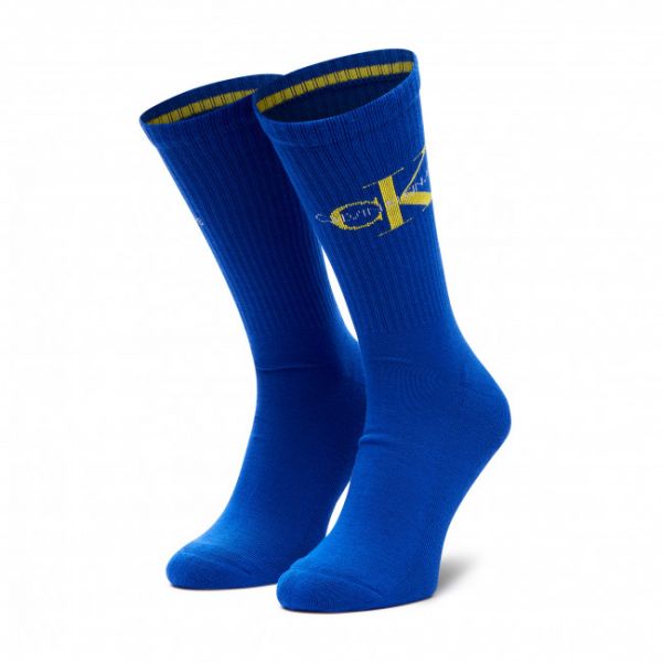Calzini lunghi da uomo CALVIN KLEIN JEANS - 100001816 Bright Blue 004
