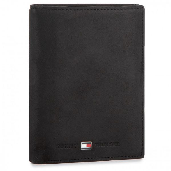 Portafoglio grande da uomo Tommy Hilfiger - Johanson N/S Wallet W/Coin Pocket AM0AM00664 Czarny 002