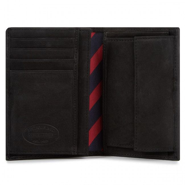 Portafoglio grande da uomo Tommy Hilfiger - Johanson N/S Wallet W/Coin Pocket AM0AM00664 Czarny 002