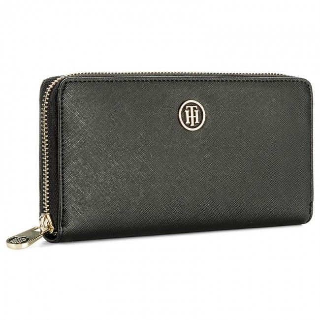 Portafoglio grande da donna TOMMY HILFIGER - Honey Large Za Wallet AW0AW04281 002