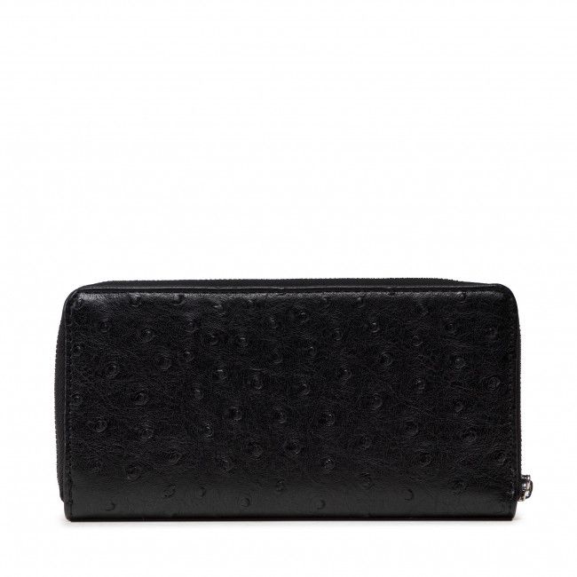 Portafoglio grande da donna Calvin Klein - Re-Lock Slim Z/A Wallet Lg Ostr K60K608633 BLK