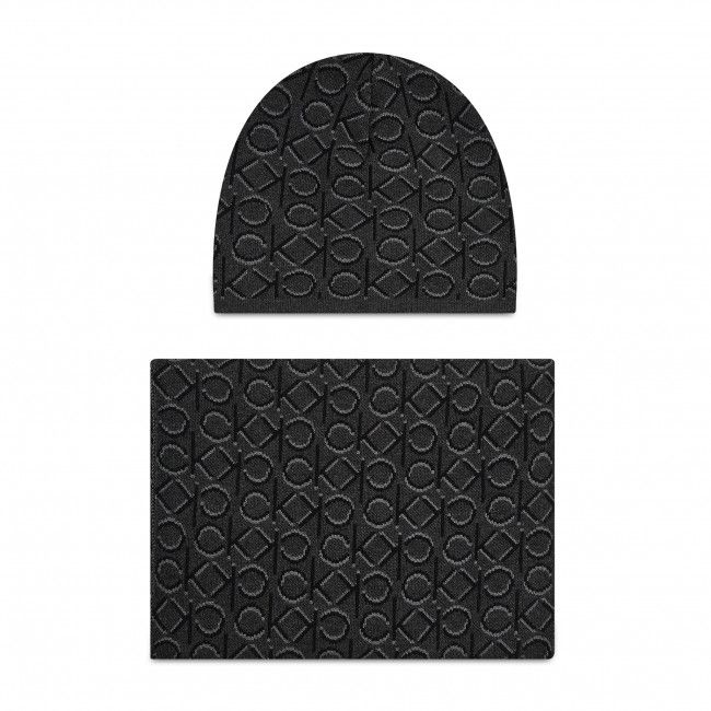 Set berretto e sciarpa Calvin Klein - Shadow Monogram Beanie+Scarf K50K507498 01C