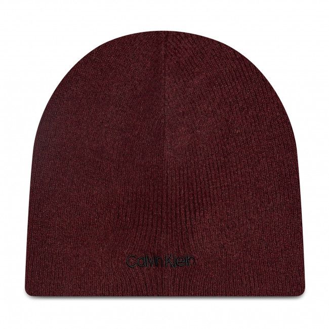 Berretto Calvin Klein - Basic Wool No Fold Beanie K50K507444 Tawny Port XUU