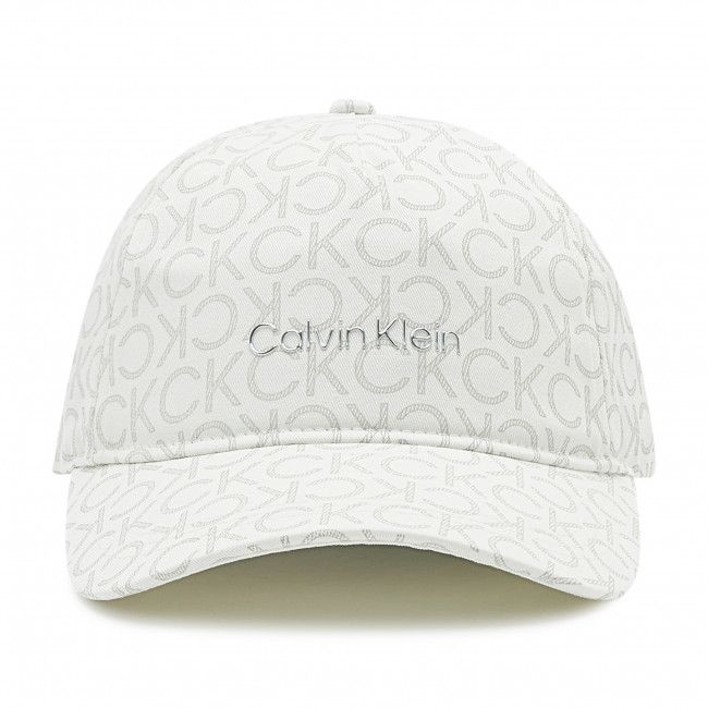 Cappellino Calvin Klein - Must Metal Letter K60K609987 White Mono 0K8